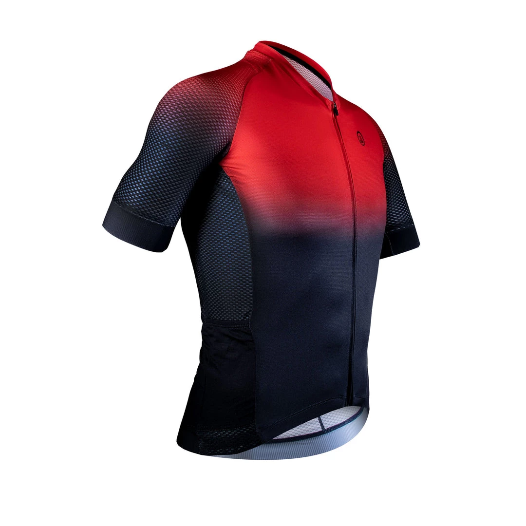 Zol Cycling Black Red Breathable Race Fit Jersey (Men's) 4 Zol Cycling Black Red Breathable Race Fit Jersey (Men's)