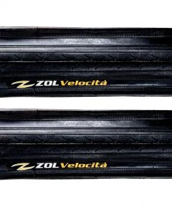 Zol Velocita Road Folding Bike Bicycle Tire 700x23c Z1179 Black BIKE TIRES