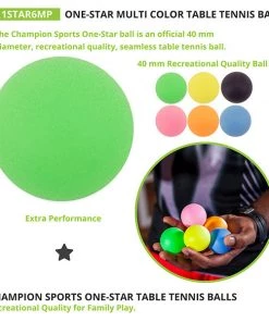 Carolina Sports Center CHAMPION SPORTS ONE STAR TABLE TENNIS NEON