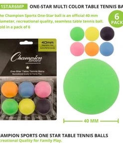 Carolina Sports Center CHAMPION SPORTS ONE STAR TABLE TENNIS NEON