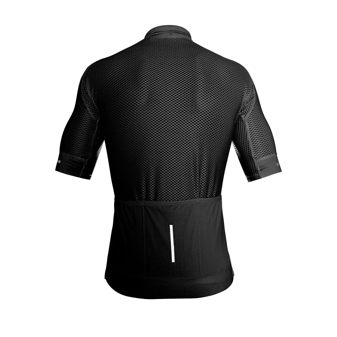 ZOL CYCLING BLACK BREATHABLE RACE FIT JERSEY (MEN'S) 5 ZOL CYCLING BLACK BREATHABLE RACE FIT JERSEY (MEN'S)