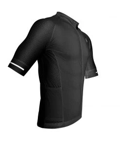 ZOL CYCLING BLACK BREATHABLE RACE FIT JERSEY (MEN'S)