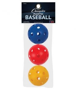 Carolina Sports Center PLASTIC BASEBALL 3PK