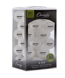 Carolina Sports Center CHAMPION SPORTS 3 STAR TABLE TENNIS BALLS PK38