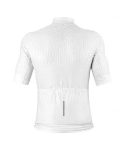 Zol Cycling White Breathable Race Fit Jersey (Men's)