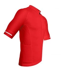CYCLING APPAREL ZOL CYCLING RED BREATHABLE RACE FIT JERSEY (MEN'S)
