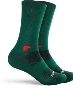 Z Zol CYCLING APPAREL Forward Runner Cycling Socks Sport Crew (Green)