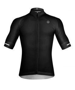 ZOL CYCLING BLACK BREATHABLE RACE FIT JERSEY (MEN'S)