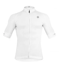 Zol Cycling White Breathable Race Fit Jersey (Men's)