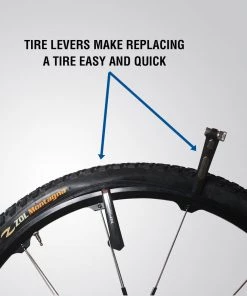 Z ZOL Zol 2 In 1 Aluminum Bicycle Tire Lever And CO2 Valve Tire Inflator Lever With Rim Protector Cycling Repair Tools