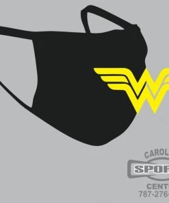 Carolina Sports Center FACE MASK 6821 BLACK WITH LOGO