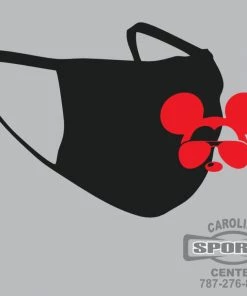 Carolina Sports Center FACE MASK 6821 BLACK WITH LOGO