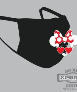 Carolina Sports Center FACE MASK 6821 BLACK WITH LOGO