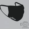 Carolina Sports Center FACE MASK 6821 BLACK WITH NAME 1 Carolina Sports Center FACE MASK 6821 BLACK WITH NAME