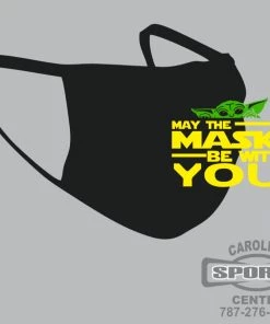 Carolina Sports Center FACE MASK 6821 BLACK WITH LOGO