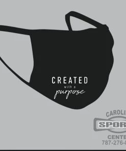 Carolina Sports Center FACE MASK 6821 BLACK WITH LOGO
