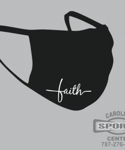 Carolina Sports Center FACE MASK 6821 BLACK WITH LOGO