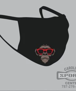 Carolina Sports Center FACE MASK 6821 BLACK WITH LOGO