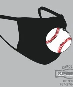 Carolina Sports Center FACE MASK 6821 BLACK WITH LOGO