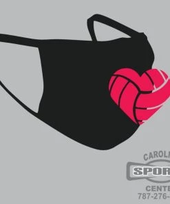 Carolina Sports Center FACE MASK 6821 BLACK WITH LOGO