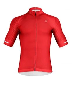 CYCLING APPAREL ZOL CYCLING RED BREATHABLE RACE FIT JERSEY (MEN'S)