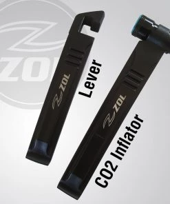 Z ZOL Zol 2 In 1 Bicycle Tire Lever And CO2 Valve Tire Inflator Lever With Rim Protector Cycling Repair Tools BIKE TIRES