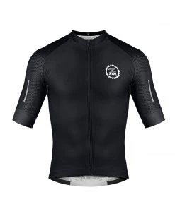 Z Zol CYCLING APPAREL Zol Cycling Black Breathable Race Fit Jersey (Men's)