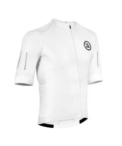 Zol Cycling White Breathable Race Fit Jersey (Men's)