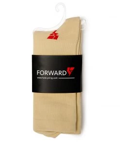 Z Zol Forward Runner Cycling Socks Sport Crew (Beige)