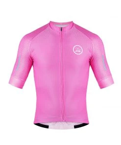 Zol Cycling Pink Breathable Race Fit Jersey (Men's) CYCLING APPAREL