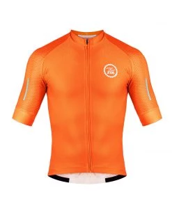 Zol Cycling Orange Breathable Race Fit Jersey (Men's) CYCLING APPAREL