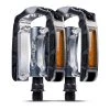 Z ZOL Wellgo Platform Bicycle Pedals With Reflective Strip