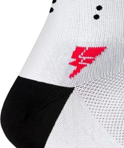 Generic CYCLING APPAREL Forward Dots Cycling Sport Crew Socks (White)