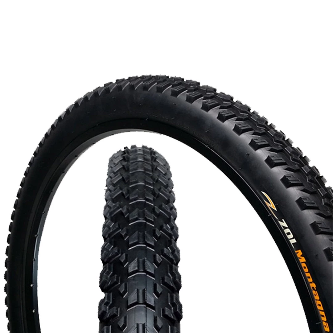 Zol Montagna MTB Mountain Wire Bike Bicycle Tire 26x2.25" Black 3 Zol Montagna MTB Mountain Wire Bike Bicycle Tire 26x2.25" Black