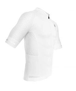 Zol Cycling White Breathable Race Fit Jersey (Men's)