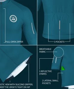 Z Zol Zol Cycling Green Breathable Race Fit Jersey (Men's) CYCLING APPAREL 12 Z Zol Zol Cycling Green Breathable Race Fit Jersey (Men's) CYCLING APPAREL