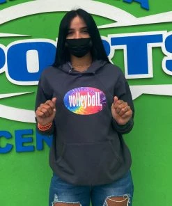 Carolina Sports Center CSC TIE-DYE VOLLEYBALL HOODIE HOODIES, JACKETS & SWEATSHIRTS