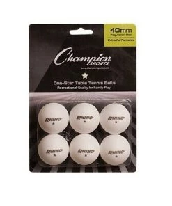 Carolina Sports Center CHAMPION SPORTS TABLE TENNIS BALLS PK 6